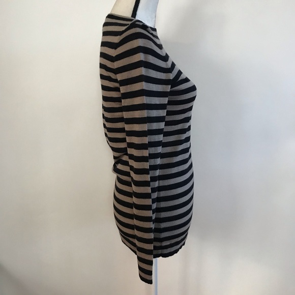 •Eileen Fisher• Striped Sweater 100% Merino Wool - Picture 2 of 8